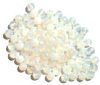 50 6mm Milky Opal White Round Glass Beads